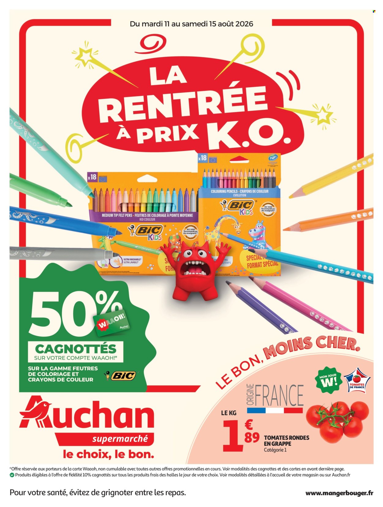 Catalogue Auchan - 11/08/2026 - 15/08/2026. Page 1
