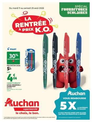 Catalogue Auchan - 11/08/2026 - 29/08/2026.