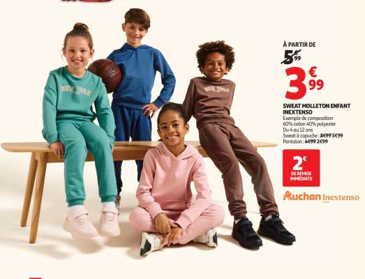 SWEAT MOLLETON ENFANT INEXTENSO