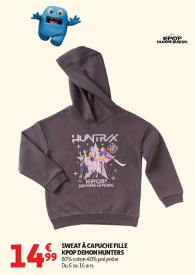 SWEAT À CAPUCHE FILLE KPOP DEMON HUNTERS