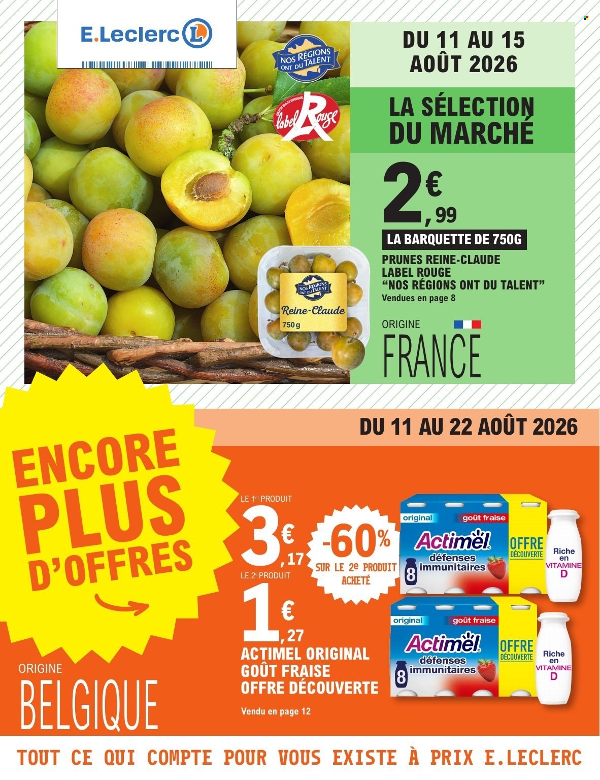 Catalogue E.Leclerc - 11/08/2026 - 22/08/2026. Page 1
