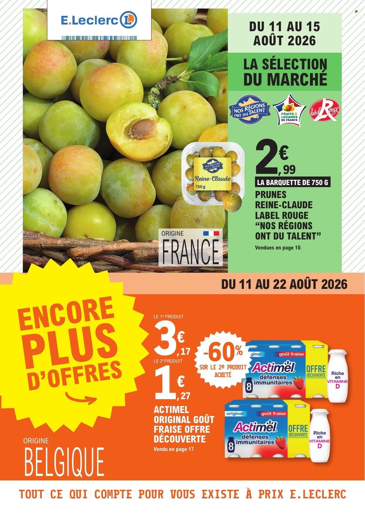 Catalogue E.Leclerc - 11/08/2026 - 22/08/2026. Page 1