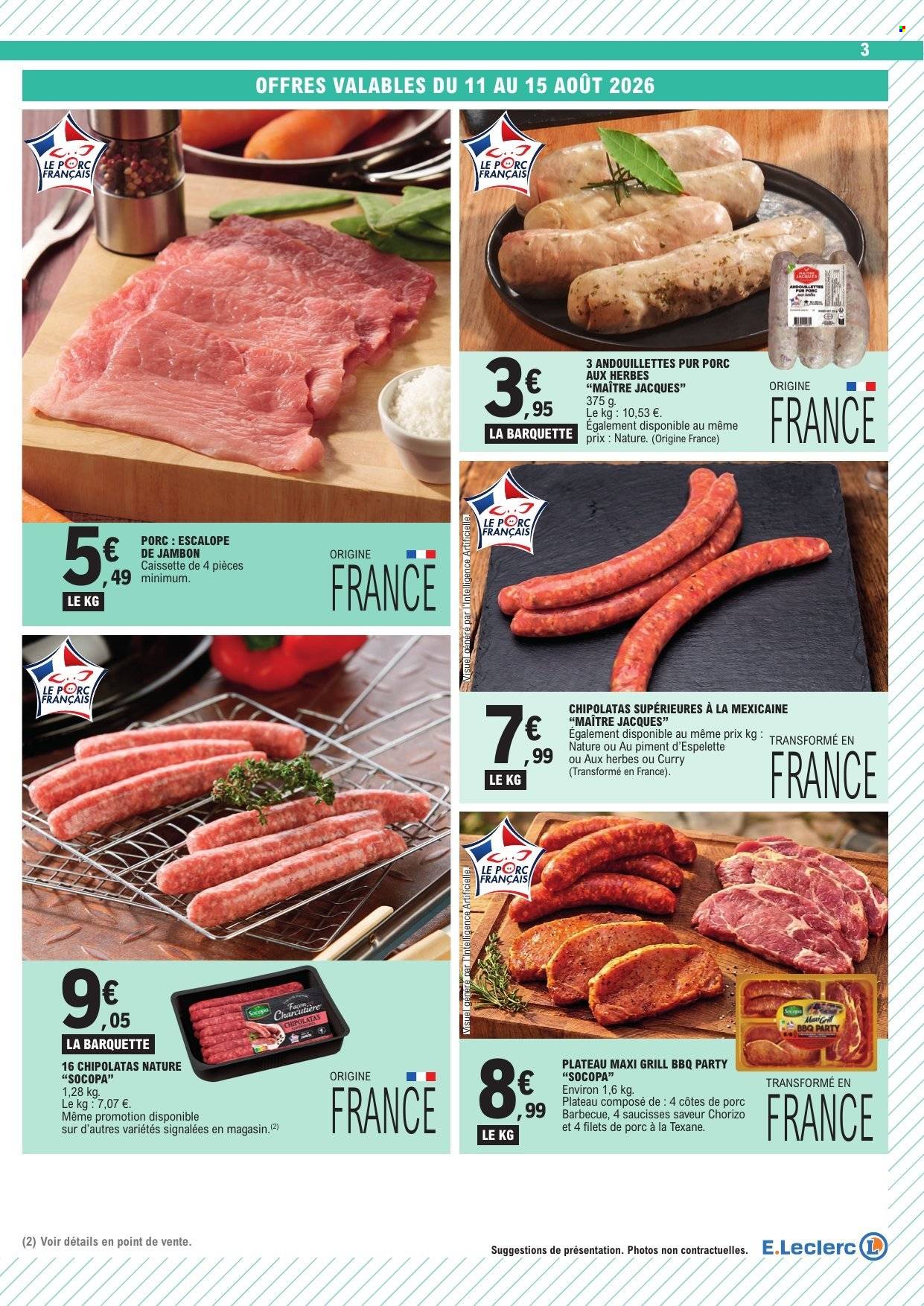 Catalogue E.Leclerc - 11/08/2026 - 22/08/2026. Page 3