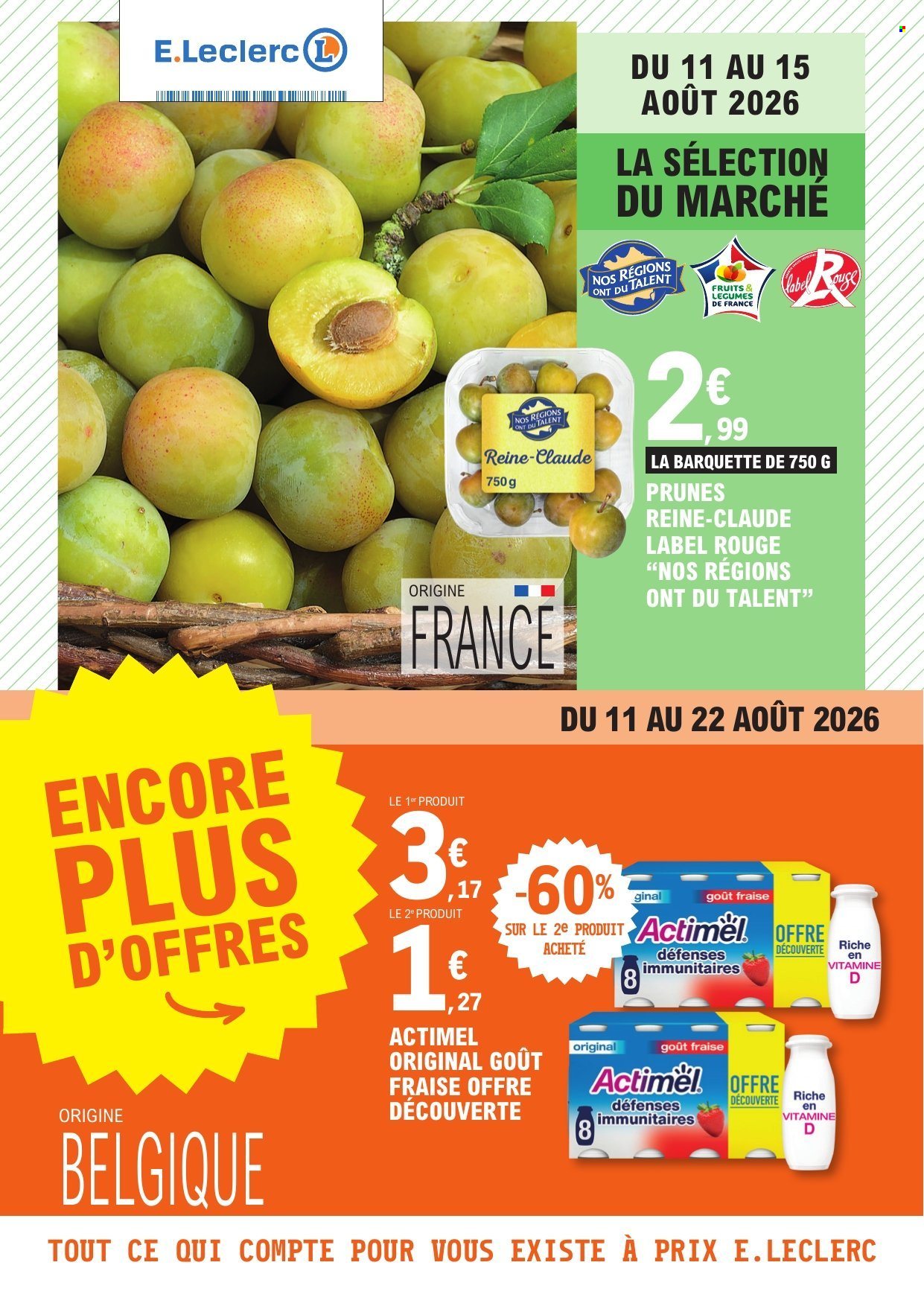 Catalogue E.Leclerc - 11/08/2026 - 22/08/2026. Page 1