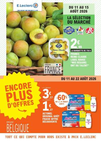 Catalogue E.Leclerc - 11/08/2026 - 22/08/2026.