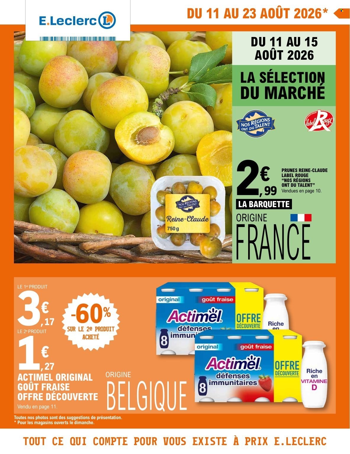Catalogue E.Leclerc - 11/08/2026 - 22/08/2026. Page 1