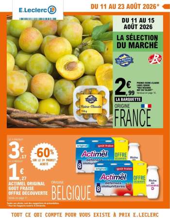 Catalogue E.Leclerc - 11/08/2026 - 22/08/2026.