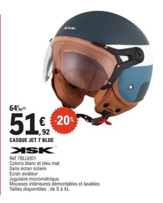 CASQUE JET 7 BLUE