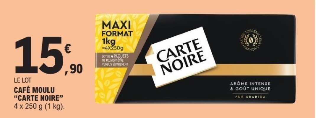 Café Moulu Carte Noire