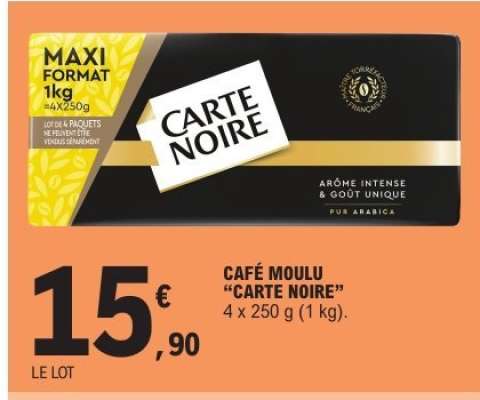 Café Moulu Carte Noire