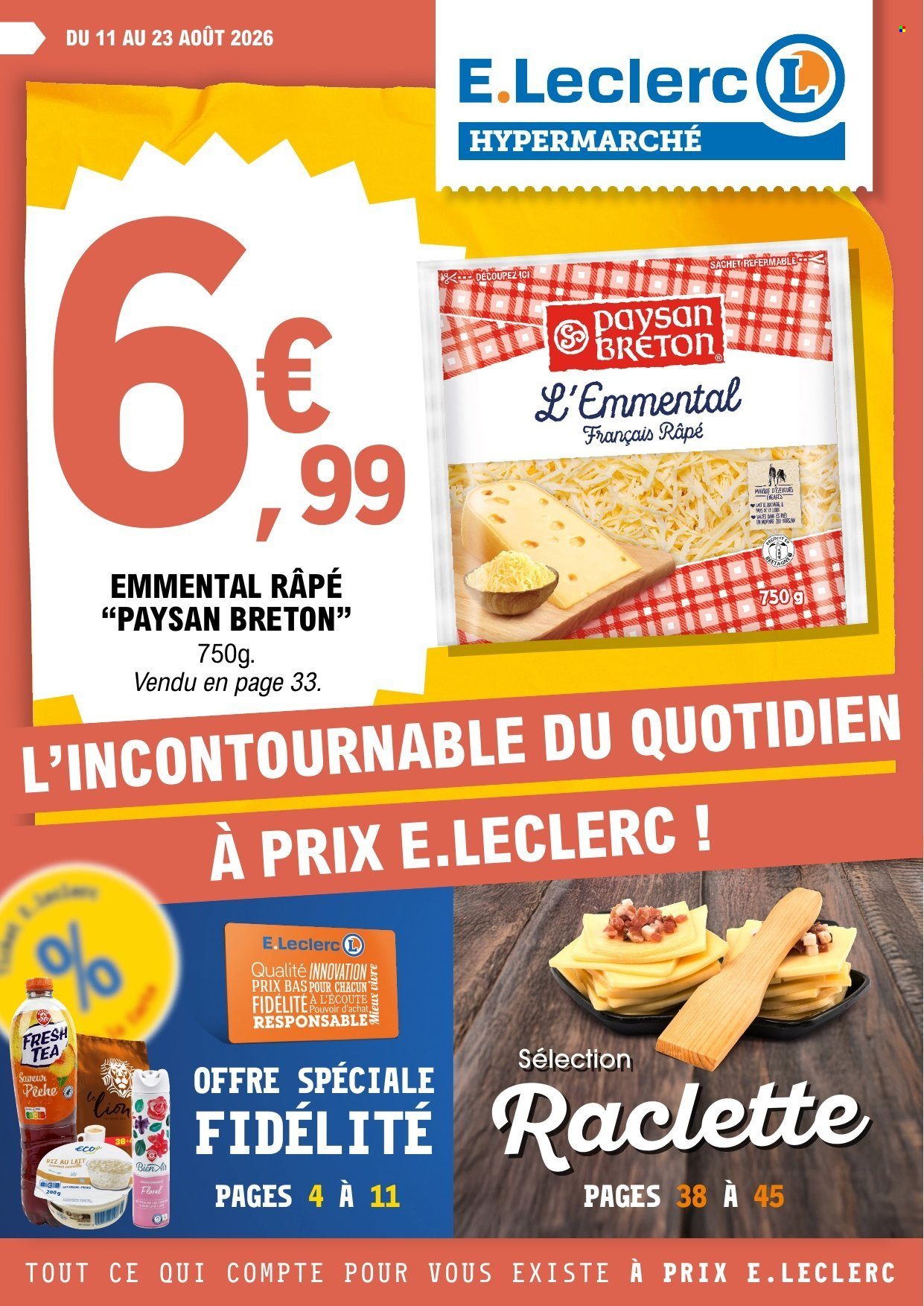 Catalogue E.Leclerc - 11/08/2026 - 23/08/2026. Page 1