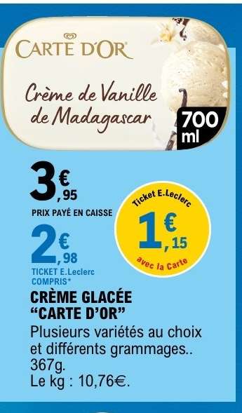 CRÈME GLACÉE “CARTE D’OR”
