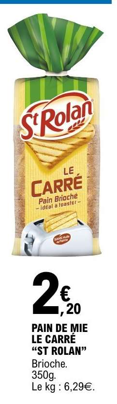 PAIN DE MIE LE CARRÉ “ST ROLAN”