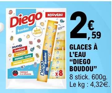 GLACES À L’EAU “DIEGO BOUDOU”