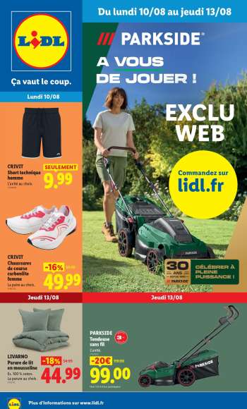 Catalogue Lidl - 10/08/2026 - 13/08/2026.