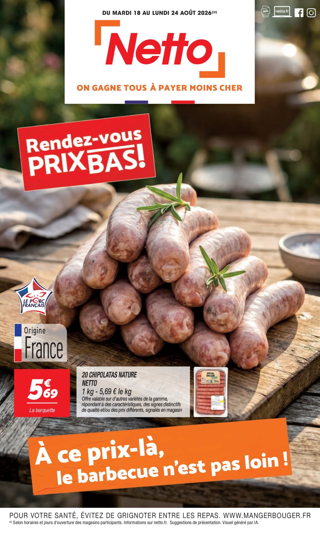 Catalogue Netto - 18/08/2026 - 24/08/2026. Page 1