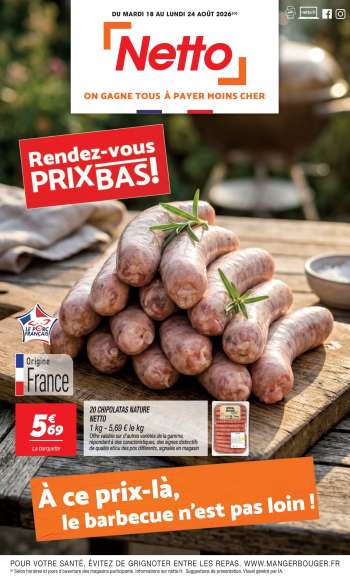 Catalogue Netto - 18/08/2026 - 24/08/2026.