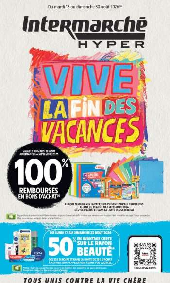Catalogue Intermarché Hyper - 18/08/2026 - 30/08/2026.