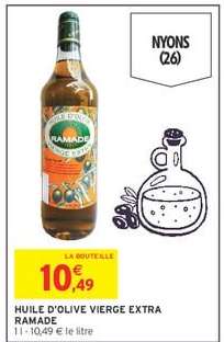 HUILE D'OLIVE VIERGE EXTRA RAMADE