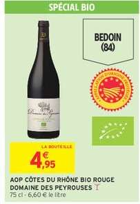 AOP CÔTES DU RHÔNE BIO ROUGE DOMAINE DES PEYROUSES