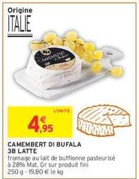 Camembert di Bufala 3B Latte