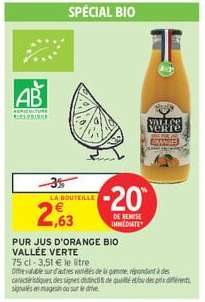 PUR JUS D'ORANGE BIO VALLÉE VERTE