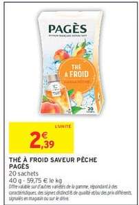 THÉ À FROID SAVEUR PÊCHE PAGÈS