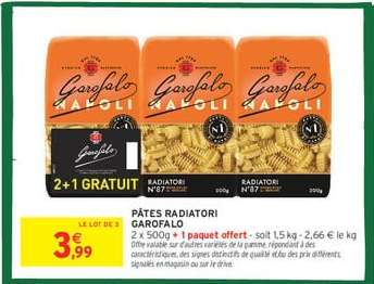 PÂTES RADIATORI GAROFALO