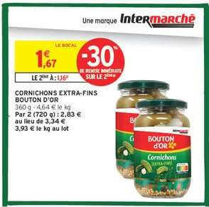 CORNICHONS EXTRA-FINS BOUTON D'OR