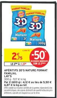 Apéritifs 3D's Nature Format Familial Lay's