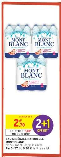 Eau Minérale Naturelle Mont Blanc