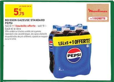 BOISSON GAZEUSE STANDARD PEPSI