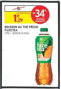 BOISSON AU THÉ PÊCHE FUZETEA
