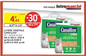 LITIÈRE VÉGÉTALE CANAILLOU