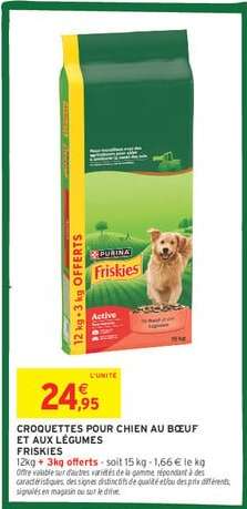 CROQUETTES POUR CHIEN AU BŒUF ET AUX LÉGUMES FRISKIES