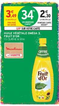 Huile Végétale Oméga 3 Fruit d'Or