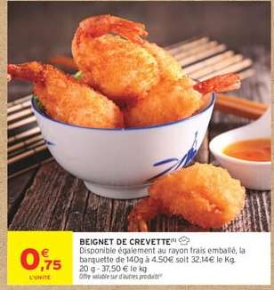 Beignet de crevette