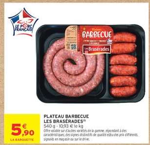 PLATEAU BARBECUE LES BRASÉRADES