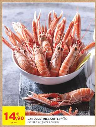 Langoustines Cuites