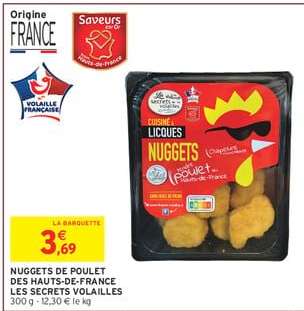 Nuggets de Poulet des Hauts-de-France