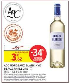 AOC Bordeaux Blanc HVE Beaux Parleurs
