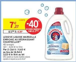 LESSIVE LIQUIDE MARSEILLE ENRICHIE AU DÉGRAISSANT CHANTECLAIR