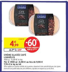 CRÈME GLACÉE CAFÉ L'ANGÉLYS