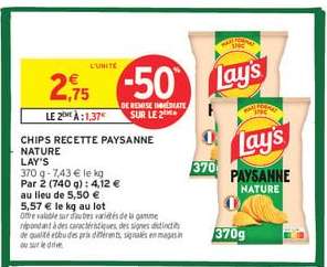 CHIPS RECETTE PAYSANNE NATURE