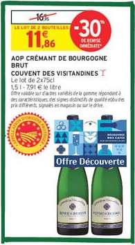 AOP Crémant de Bourgogne Brut 'Couvent des Visitandines'