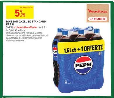 BOISSON GAZEUSE STANDARD PEPSI