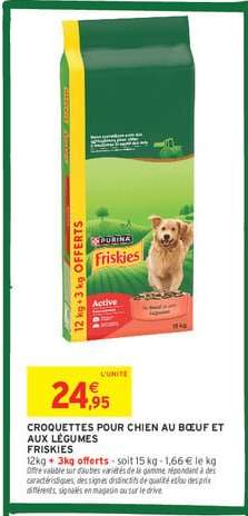 CROQUETTES POUR CHIEN AU BŒUF ET AUX LÉGUMES FRISKIES