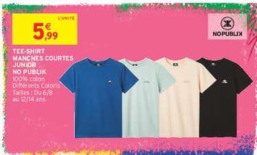 TEE SHIRT MANCHES COURTES JUNIOR