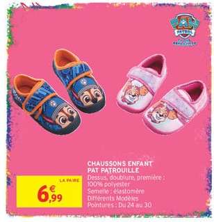 Chaussons Enfant Pat Patrouille