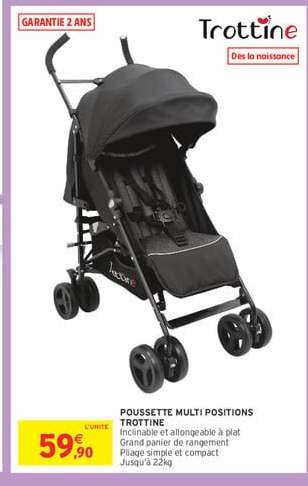 Poussette Multi Positions Trottine